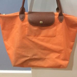 Longchamp large tote (orange)